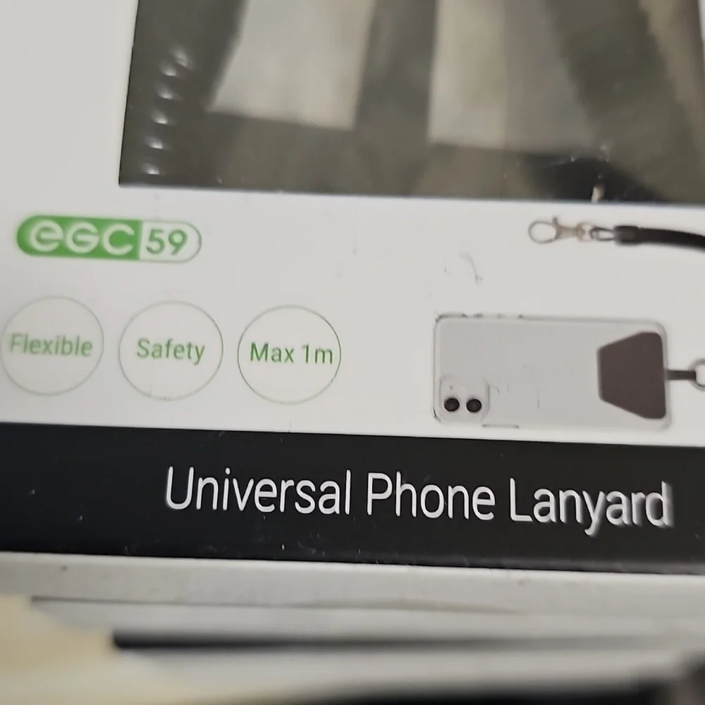 Nwt Black Universal Phone Lanyard